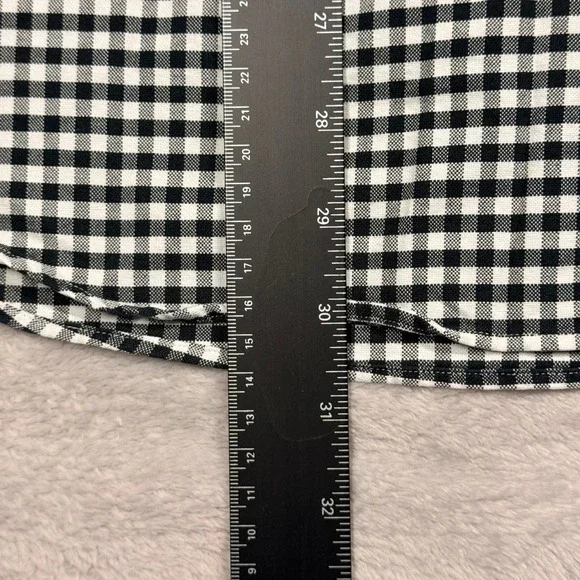 Ralph Lauren Gingham Button Up Shirt Long Sleeve Classic Fit Mens XL Black White - Picture 6 of 10